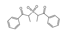 bis-(1-methyl-2-oxo-2-phenyl-ethyl)-sulfone Structure