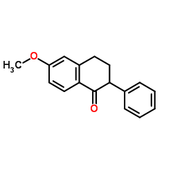 6-甲氧基-2-苯基四氢萘酮结构式