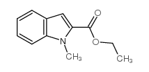 1-甲基吲哚-2-羧酸乙酯结构式