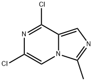 6,8-二氯-3-甲基咪唑并[1,5-A]吡嗪结构式