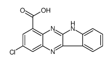 2-chloro-6H-indolo[3,2-b]quinoxaline-4-carboxylic acid结构式