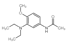 3-(N,N-二乙基)氨基-4-甲氧基乙酰苯胺结构式