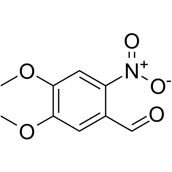 6-Nitroveratraldehyde structure