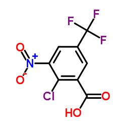 2-Chloro-3-nitro-5-(trifluoromethyl)benzoic acid Structure