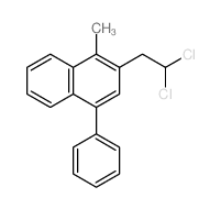 Naphthalene,2-(2,2-dichloroethyl)-1-methyl-4-phenyl-结构式