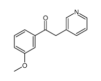 1-(3-methoxyphenyl)-2-pyridin-3-ylethanone Structure