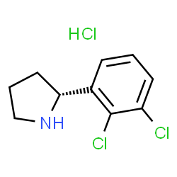 (R)-2-(2,3-二氯苯基)吡咯烷盐酸盐结构式