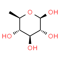6-Deoxy-β-D-glucopyranose structure