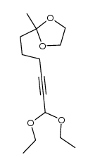 7,7-Ethylenedioxy-1,1-diethoxy-2-octyne Structure