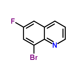 8-溴-6-氟喹啉结构式