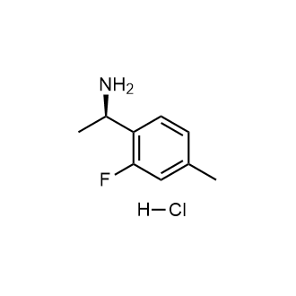 (R)-1-(2-氟-4-甲基苯基)乙胺盐酸盐结构式