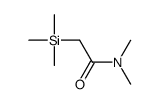N,N-二甲基-2-(三甲基甲硅烷基)乙酰胺结构式