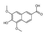 6-hydroxy-5,7-dimethoxynaphthalene-2-carboxylic acid Structure