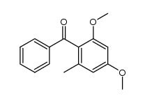 2-benzoyl 3,5-dimethoxytoluene Structure
