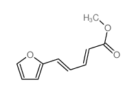 2,4-Pentadienoic acid,5-(2-furanyl)-, methyl ester structure