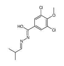 3,5-dichloro-4-methoxy-N-[(E)-2-methylpropylideneamino]benzamide Structure