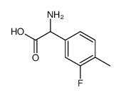3-氟-4-甲基苯甘氨酸结构式
