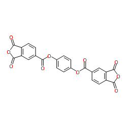 双(1,3-二氧代-1,3-二氢异苯并呋喃-5-羧酸)1,4-亚苯酯结构式