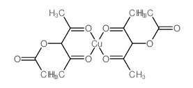 copper; 2,4-dioxopentan-3-yl acetate Structure