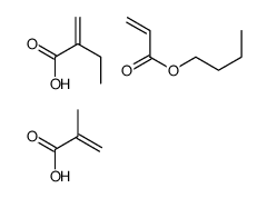 2-甲基丙烯酸与丙烯酸丁酯和丙烯酸乙酯的聚合物结构式