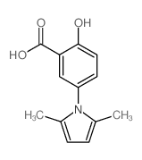 5-(2,5-二甲基-1H-吡咯-1-基)-2-羟基苯甲酸结构式