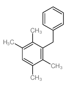 Benzene,1,2,4,5-tetramethyl-3-(phenylmethyl)- Structure