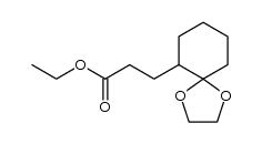 ethyl β-(2-ethylene ketal-cyclohexyl)propionate Structure