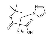 (R)-2-TERT-BUTOXYCARBONYLAMINO-3-PYRAZOL-1-YL-PROPIONIC ACID结构式