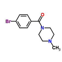 (4-Bromophenyl)(4-methyl-1-piperazinyl)methanone Structure