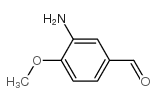 3-氨基-4-甲氧基苯甲醛结构式