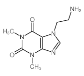 Aminoethyl theophylline Structure