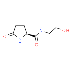 2-Pyrrolidinecarboxamide,N-(2-hydroxyethyl)-5-oxo-,(2S)-(9CI) Structure
