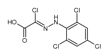 chloro-(2,4,6-trichloro-phenylhydrazono)-acetic acid Structure