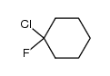 1-Chloro-1-fluorocyclohexane结构式