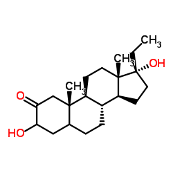 17a-Hydroxypregnenolone structure