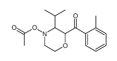 [2-(2-methylbenzoyl)-3-propan-2-ylmorpholin-4-yl] acetate Structure