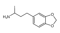 α-甲基-1,3-苯并二恶唑-5-丙胺结构式