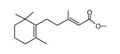 Methyl (E)-3-methyl-5-(2,6,6-trimethylcyclohexen-1-yl)-2-pentenoate结构式