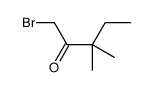 1-bromo-3,3-dimethylpentan-2-one Structure