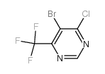 5-溴-4-氯-6-(三氟甲基)嘧啶结构式