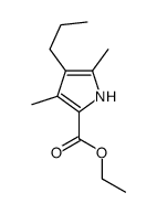 ethyl 3,5-dimethyl-4-propyl-1H-pyrrole-2-carboxylate结构式