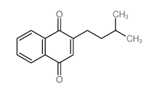 1,4-Naphthalenedione,2-(3-methylbutyl)-结构式