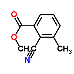 2-氰基-3-甲基苯甲酸甲酯结构式