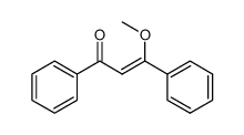 3-methoxy-1,3-diphenylprop-2-en-1-one结构式