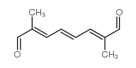 (2E,4E,6E)-2,7-二甲基-2,4,6-辛三烯二醛结构式