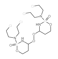 2H-1,3,2-Oxazaphosphorin-2-amine,4,4'-dioxybis[N,N-bis(2-chloroethyl)tetrahydro-, 2,2'-dioxide结构式