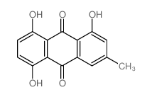 9,10-Anthracenedione,1,5,8-trihydroxy-3- methyl- Structure