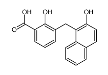 2-hydroxy-3-[(2-hydroxynaphthalen-1-yl)methyl]benzoic acid Structure