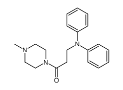 1-(4-methylpiperazin-1-yl)-3-(N-phenylanilino)propan-1-one Structure