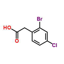 2-(2-溴-4-氯苯基)乙酸结构式